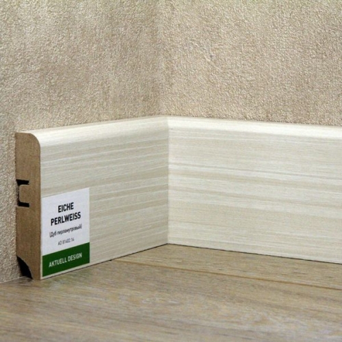 Плинтус МДФ ХАННАХОЛЗ 81мм 2,4 8шт/уп Дуб перламутровый AD 81402.14