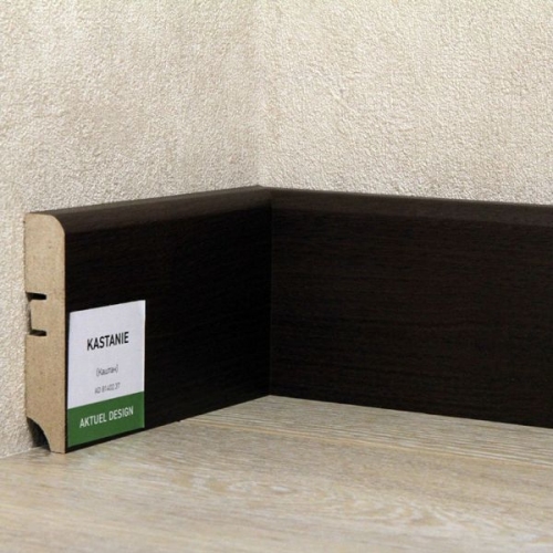 Плинтус МДФ ХАННАХОЛЗ 81мм 2,4 8шт/уп Каштан AD 81402.37