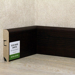 Плинтус МДФ ХАННАХОЛЗ 81мм 2,4 8шт/уп Дуб Северная Дакота  AD 81402.17